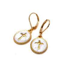 Load image into Gallery viewer, Mini Enamel Cross Earrings - E9-115
