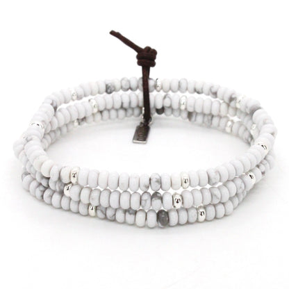 Howlite + Silver Bracelet Bundle