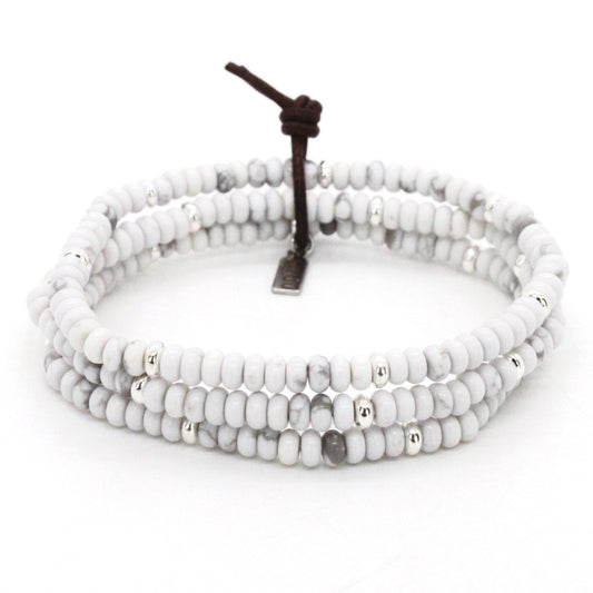Howlite + Silver Bracelet Bundle
