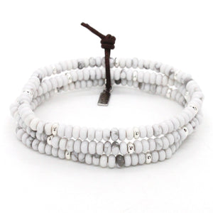 Howlite + Silver Bracelet Bundle