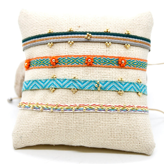 Bundle of Four Mini Bead Bracelets - B8-032