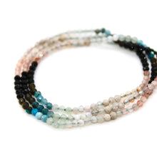 Load image into Gallery viewer, California State Mini Stone Gold Charm Necklace
