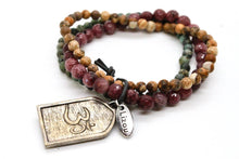 Load image into Gallery viewer, Semi Precious Stone Mix Bracelet with Silver Shiva Charm -The Buddha Collection-  BL-4016-S

