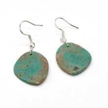 Load image into Gallery viewer, Small Turquoise Navajo American Indian Earrings
