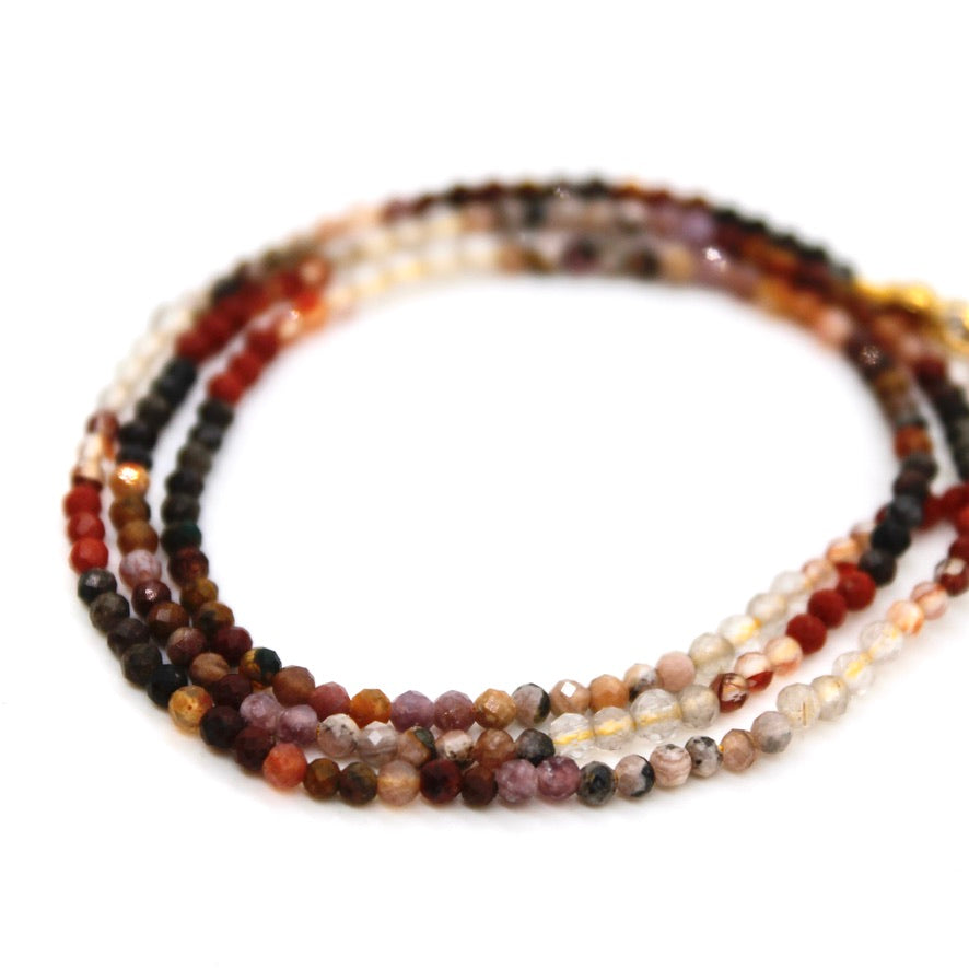 Short Gradient Stone Necklace - N9-200G10