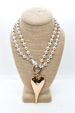 Load image into Gallery viewer, Extra Large Gold Heart Necklace to Wear Short or Long -The Classics Collection-N2-2178g
