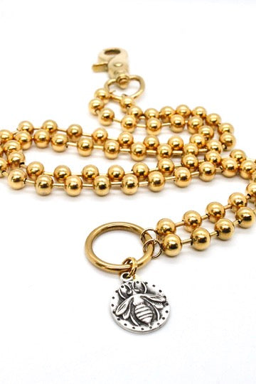 Bee Pendant Convertible Gold Chain Necklace