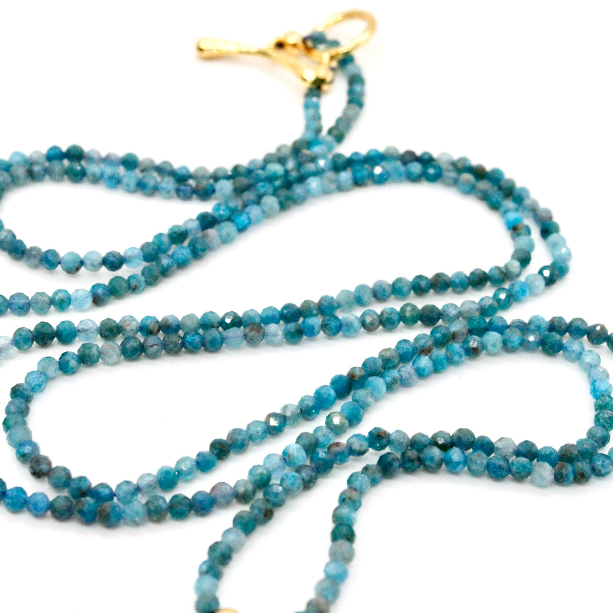 Delicate Faceted Mini Semi Precious Stone Beaded Necklace - N9-113