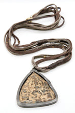 Load image into Gallery viewer, Large Buddha Charm on Leather -Buddha Collection-
