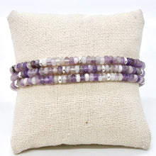 Load image into Gallery viewer, Amethyst + Silver Bracelet Bundle
