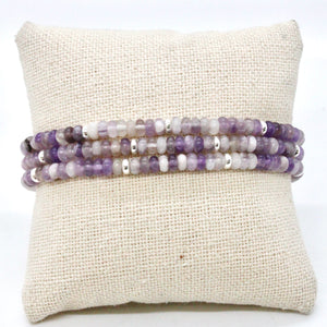 Amethyst + Silver Bracelet Bundle