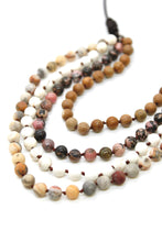 Load image into Gallery viewer, Semi Precious Stone Multi Strand Short Necklace - NLS-M51
