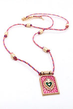 Load image into Gallery viewer, Summer Enamel Cord Necklace - N3-155
