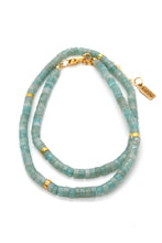 Load image into Gallery viewer, Natural Stone Short Necklace with Gold -Stone Collection-
