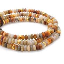 Load image into Gallery viewer, Crazy Agate + Gold Bracelet Bundle
