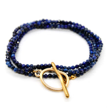 Load image into Gallery viewer, Luxury Faceted Long Lapis Necklace or Bracelet - N9-303
