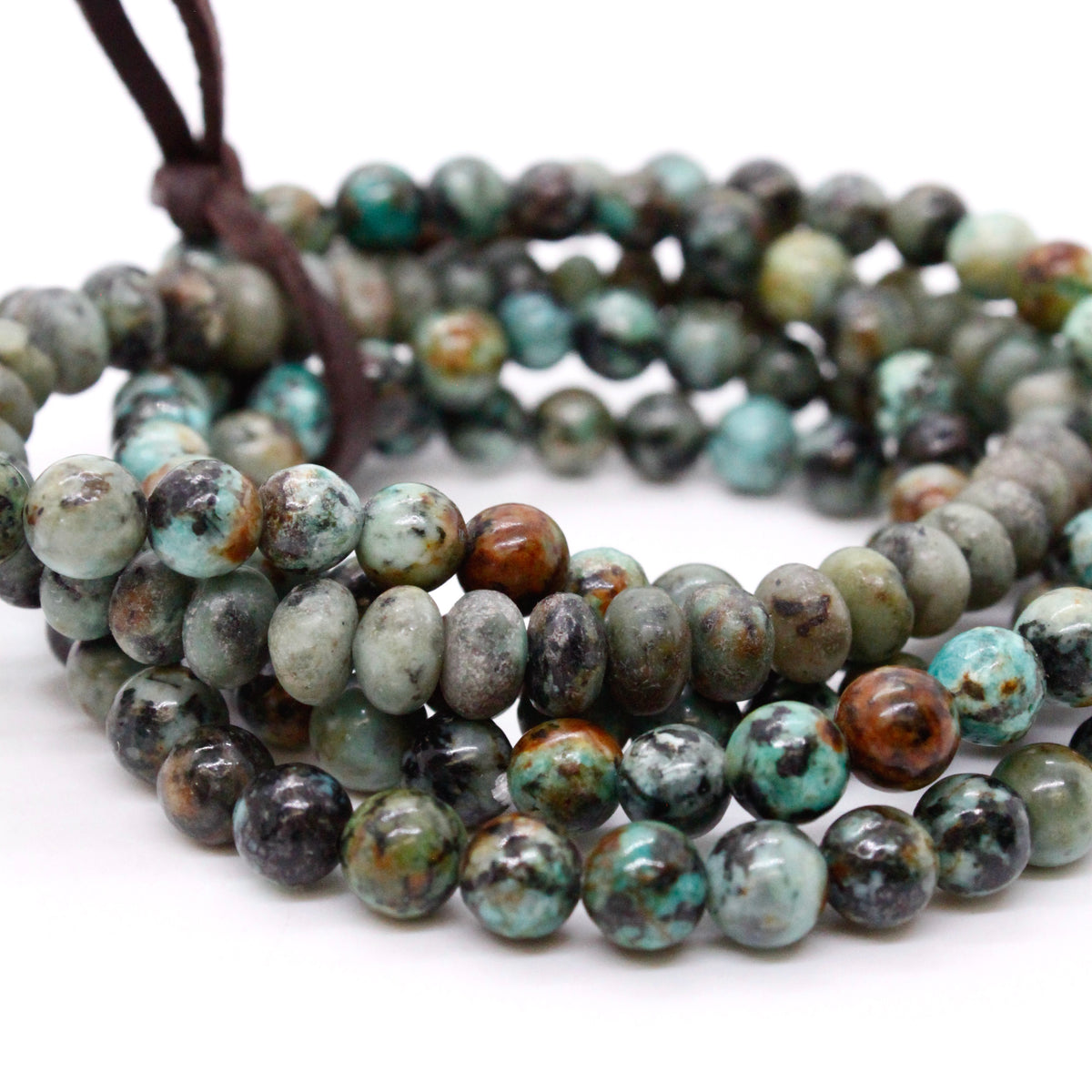 African Turquoise Stone Luxury Stack Bracelet - BL-AF2