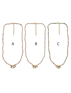 Delicate Stone Charm Necklace - N2-2583