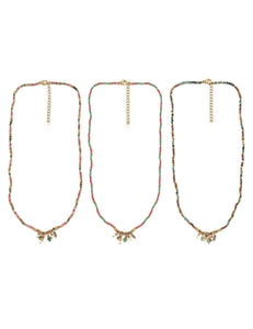 Delicate Stone Charm Necklace - N2-2583
