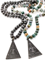Load image into Gallery viewer, Black Buddha Stone Necklace -Buddha Collection-
