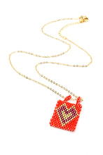 Load image into Gallery viewer, Miyuki Seed Bead Heart Pendant Necklace -Seeds Collection-
