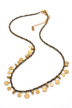 Load image into Gallery viewer, Short Mini Delicate Charm Pyrite Necklace - N2-2610P
