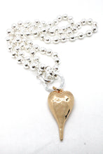 Load image into Gallery viewer, Large Gold Heart Necklace to Wear Short or Long -The Classics Collection- N2-2180g
