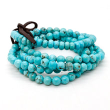 Load image into Gallery viewer, Turquoise Stone Luxury Stack Bracelet
