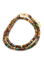 Load image into Gallery viewer, Natural Stone Short Necklace with Gold -Stone Collection-
