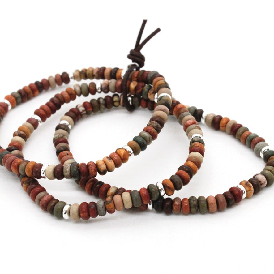 Picasso Jasper + Silver Bracelet Bundle