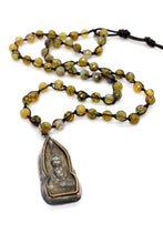 Load image into Gallery viewer, Buddha Necklace 91 - Crochet Necklace / Bracelet Buddha - One of a Kind -
