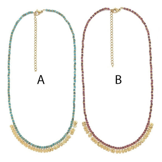 Mini Gold Fringe Necklace - N2-2651