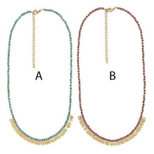 Load image into Gallery viewer, Mini Gold Fringe Necklace - N2-2651
