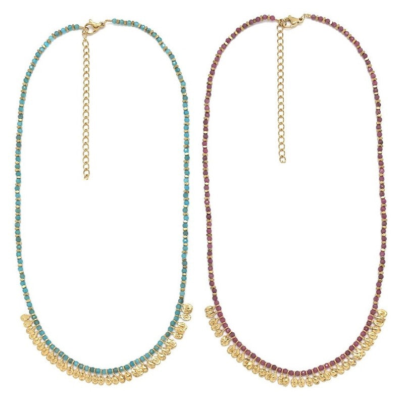Mini Gold Fringe Necklace - N2-2651