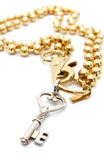 Load image into Gallery viewer, Silver Key Necklace to Wear Short or Long - N2-1008GD

