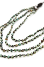 Load image into Gallery viewer, Semi Precious Stone Multi Strand Short Necklace - NLS-073
