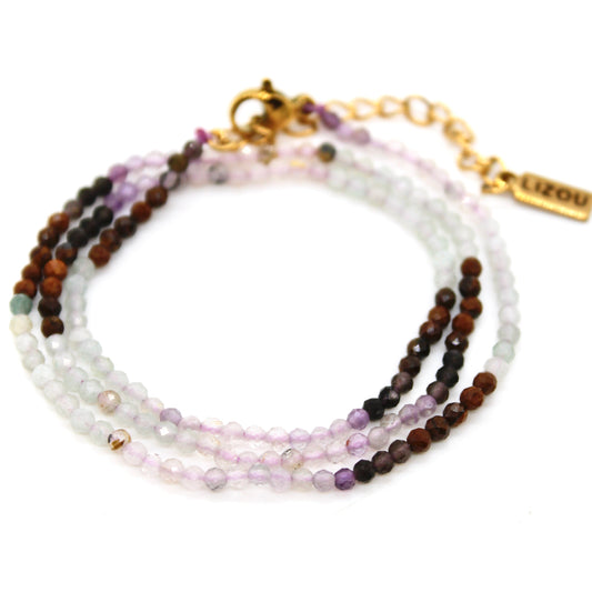 Short Gradient Stone Necklace - N9-200G12