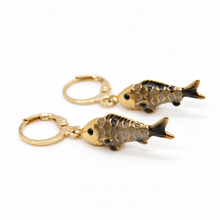 Load image into Gallery viewer, Colorful Enamel Fish Dangle Earrings  - E4-477C
