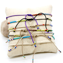 Load image into Gallery viewer, Bundle of Six Colorful Seed Bead Bracelets - B8-036
