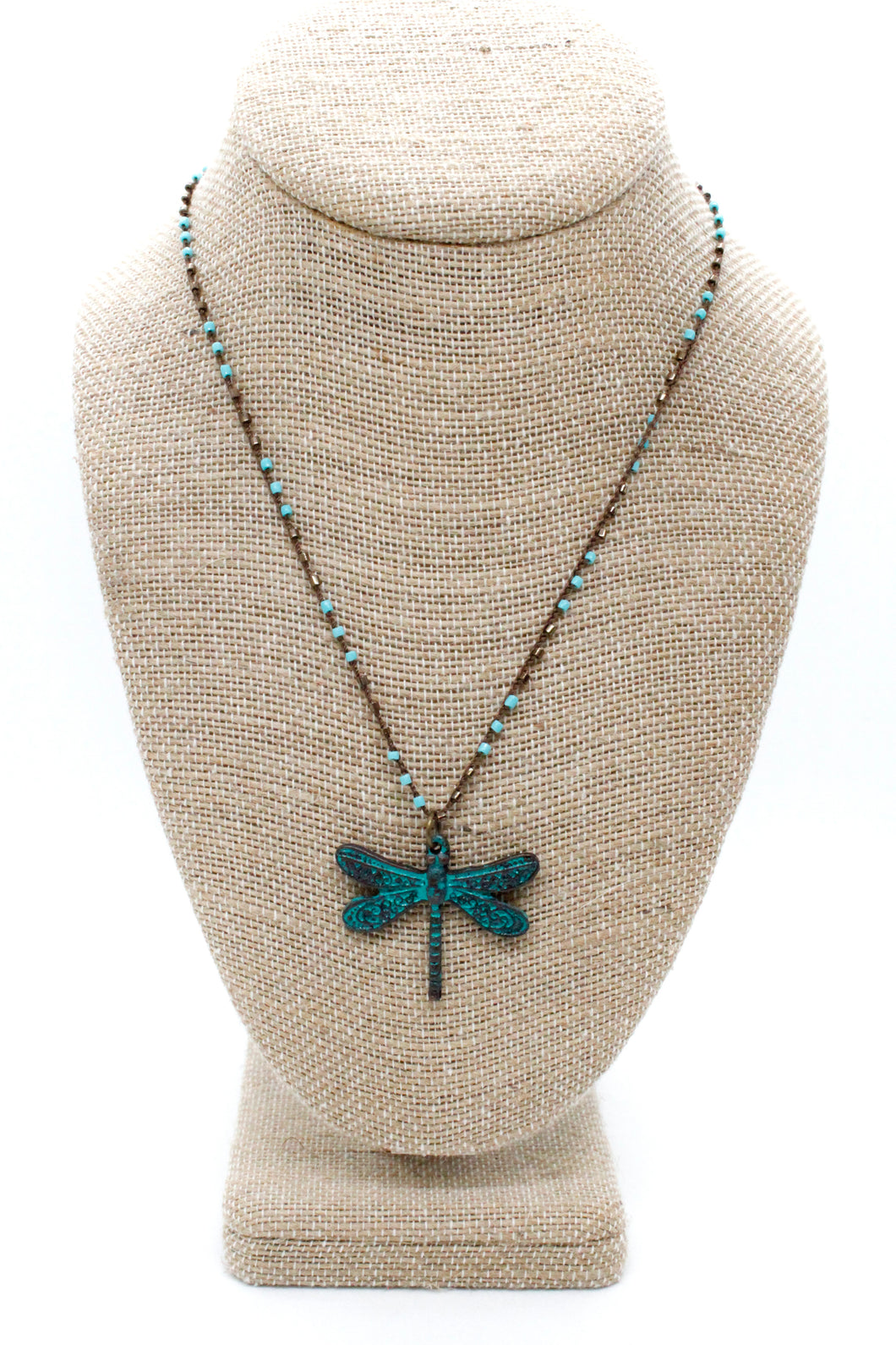 Buddha Necklace 32 - Dragonfly - One of a Kind -
