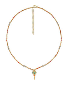 Maraca Colorful Pendant Necklace - N2-2585