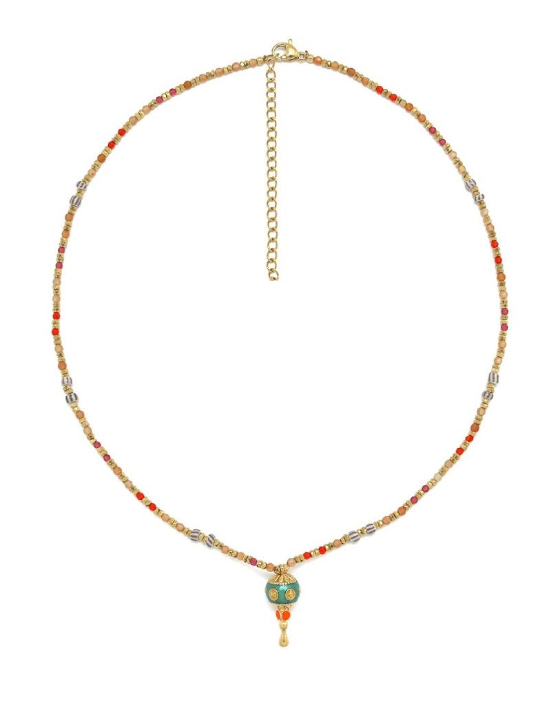 Maraca Colorful Pendant Necklace - N2-2585