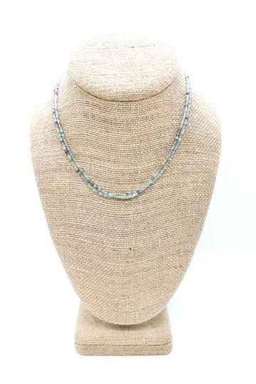 Delicate Faceted Mini Semi Precious Stone Beaded Necklace - N9-106