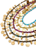 Load image into Gallery viewer, Short Mini Delicate Charm Apatite Necklace - N2-2610A
