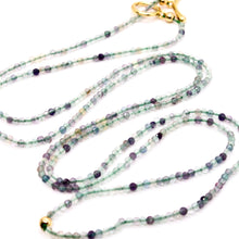 Load image into Gallery viewer, Delicate Faceted Mini Semi Precious Stone Beaded Necklace - N9-106
