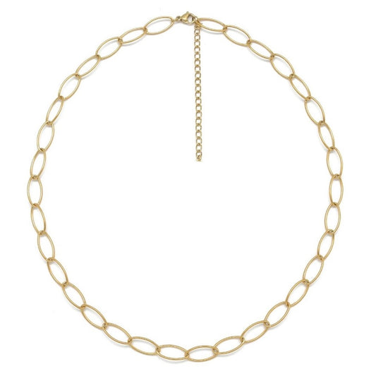 Short and Light Classy Gold Chain Necklace -  N2-2685