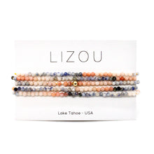 Load image into Gallery viewer, Delicate Faceted Mini Semi Precious Stone Mix Beaded Necklace - N9-005
