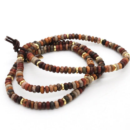 Picasso Jasper + Gold Bracelet Bundle