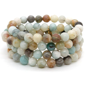 Amazonite 8mm Stretch Bracelet -Stone Collection-