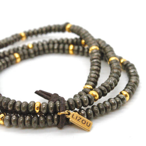 Pyrite + Gold Bracelet Bundle